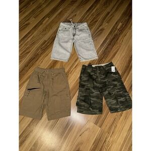 Zara GAP Arizona Jeans Boys Sz 10 Shorts Tan Camp Gray Jeans‎ Khaki Cargo
